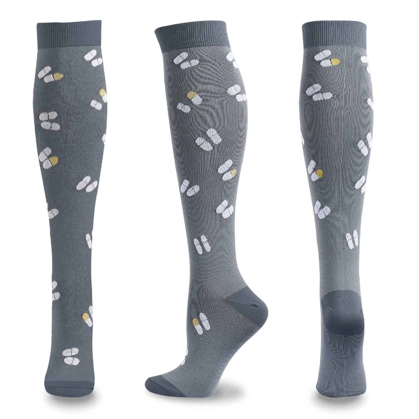 Chaussettes de compression à imprimé médical (5 paires)