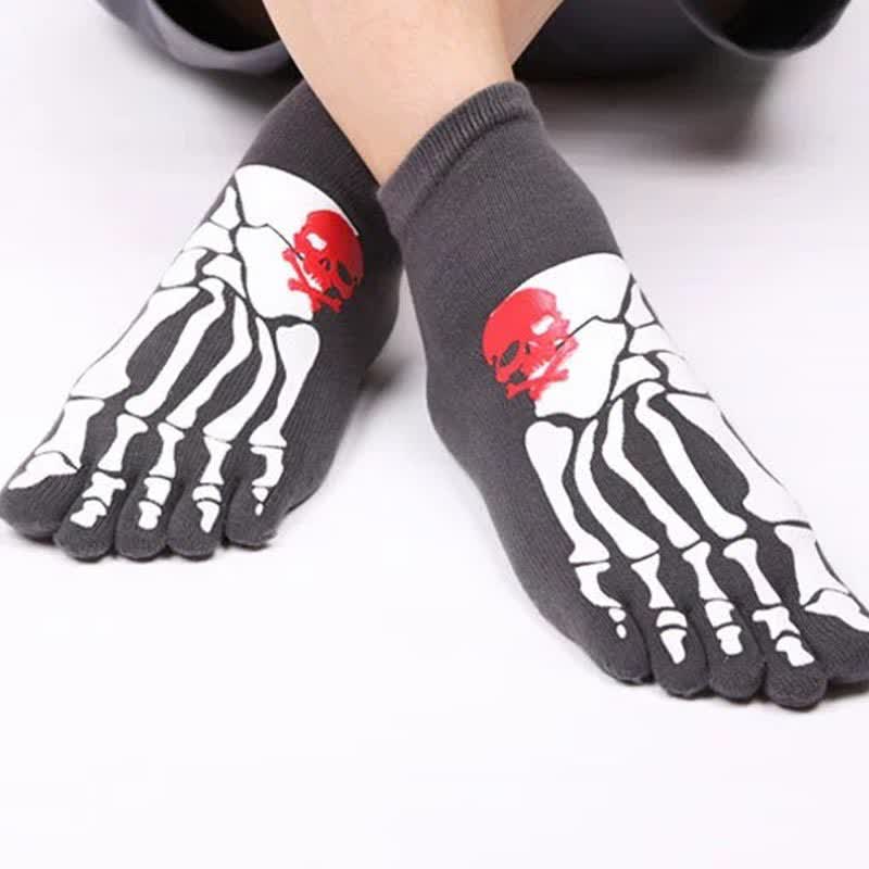 Chaussettes à imprimé tête de mort et griffes (6 paires)