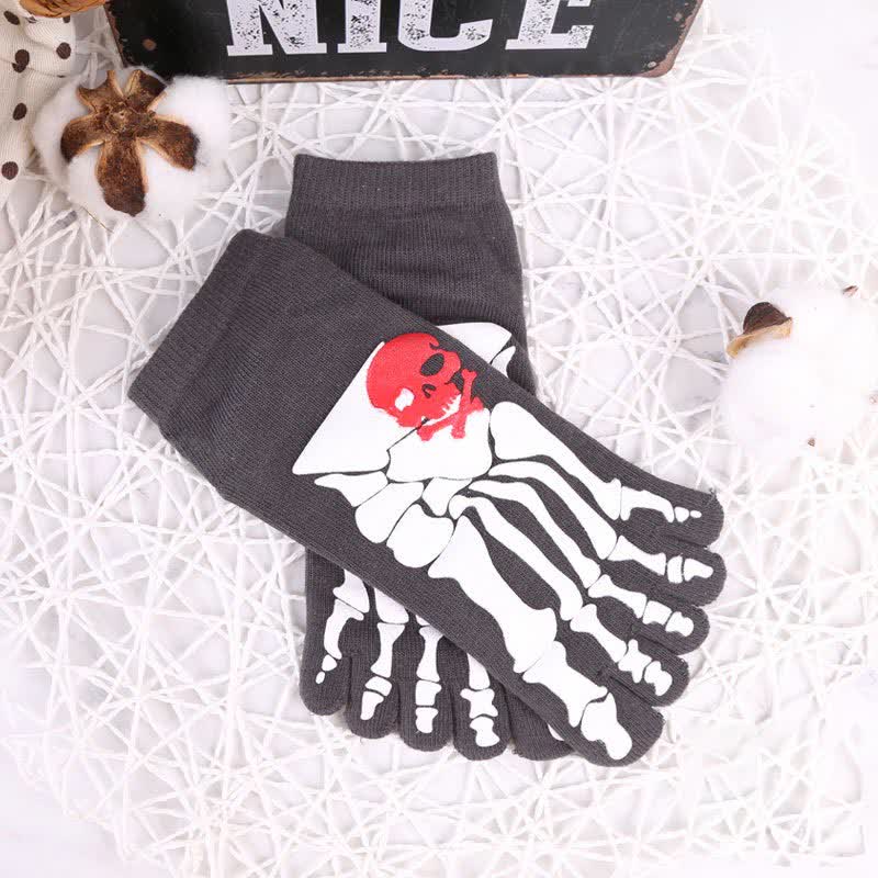 Chaussettes à imprimé tête de mort et griffes (6 paires)