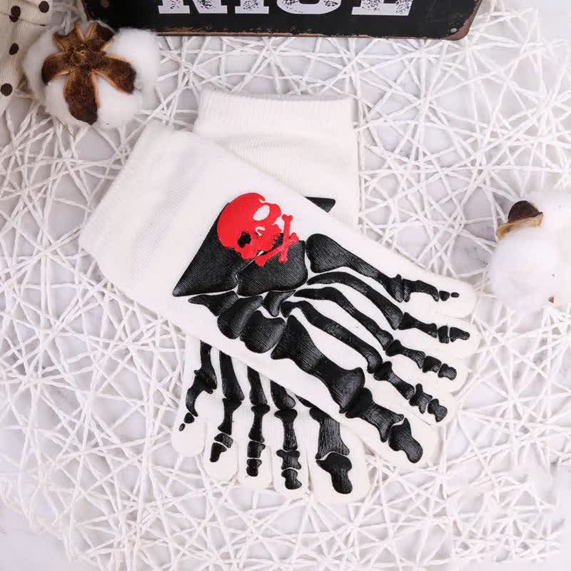 Chaussettes à imprimé tête de mort et griffes (6 paires)