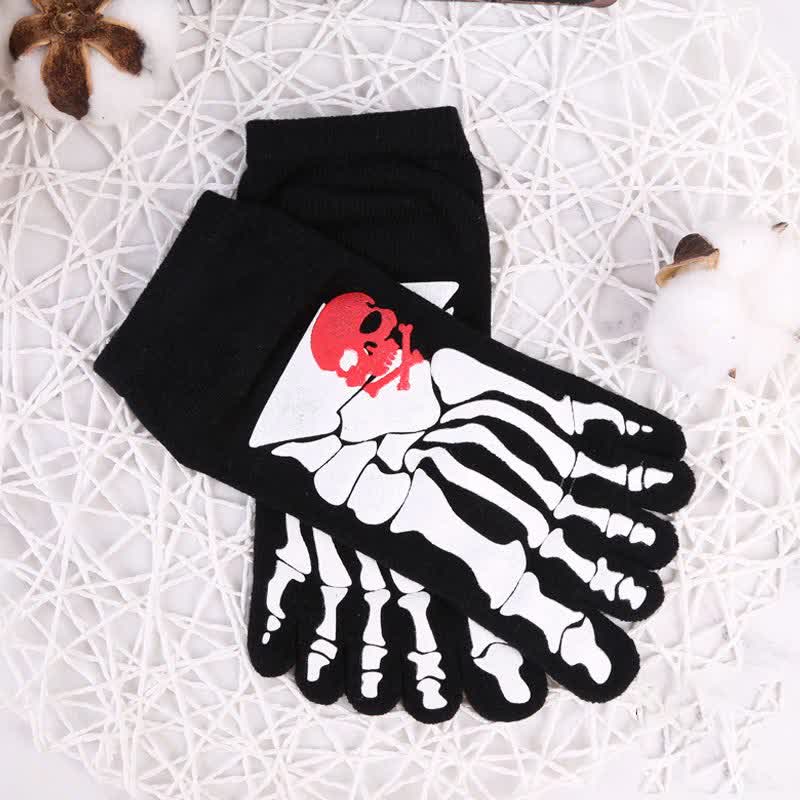 Chaussettes à imprimé tête de mort et griffes (6 paires)