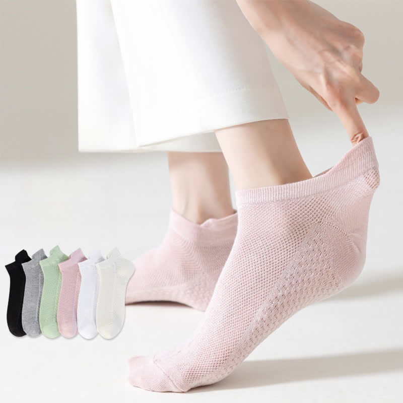 Chaussettes fines en coton respirant (6 paires)