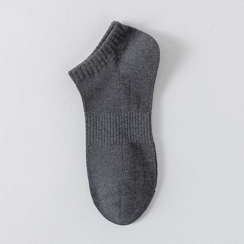 Chaussettes invisibles légères et respirantes en maille, de couleur unie (6 paires) - Gris foncé - EU44-50 (US10-15) - image 12