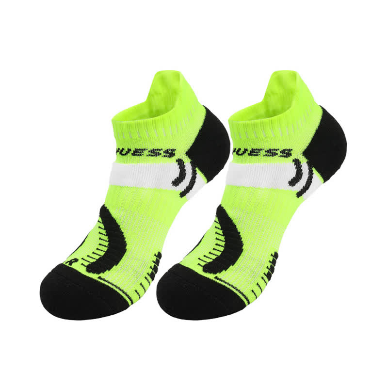 Chaussettes de sport respirantes à blocs de couleurs vives (4 paires)