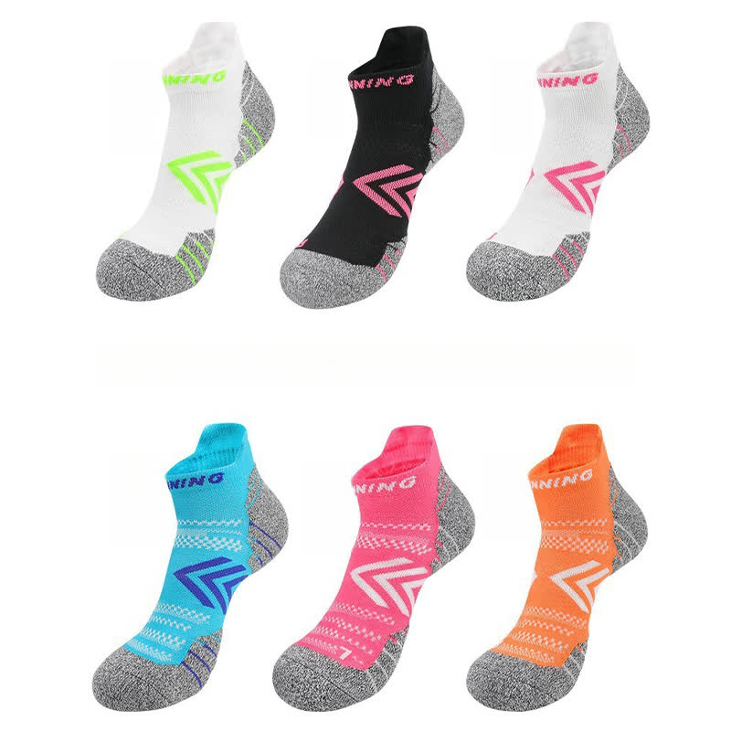 Chaussettes de sport respirantes à motif flèches de couleurs vives (6 paires)