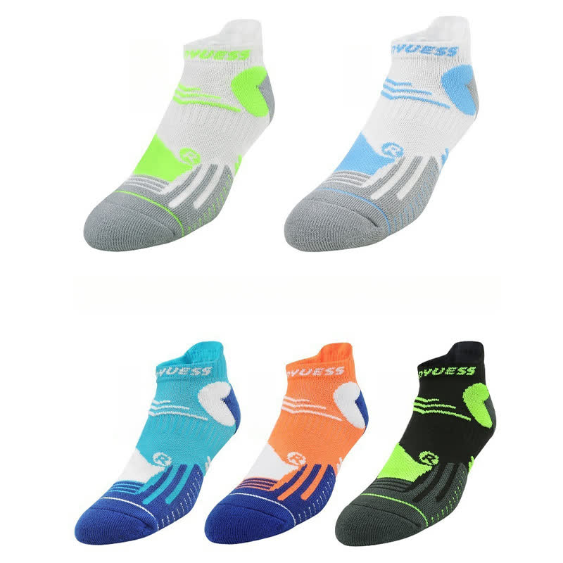 Chaussettes de sport respirantes à blocs colorés (5 paires)