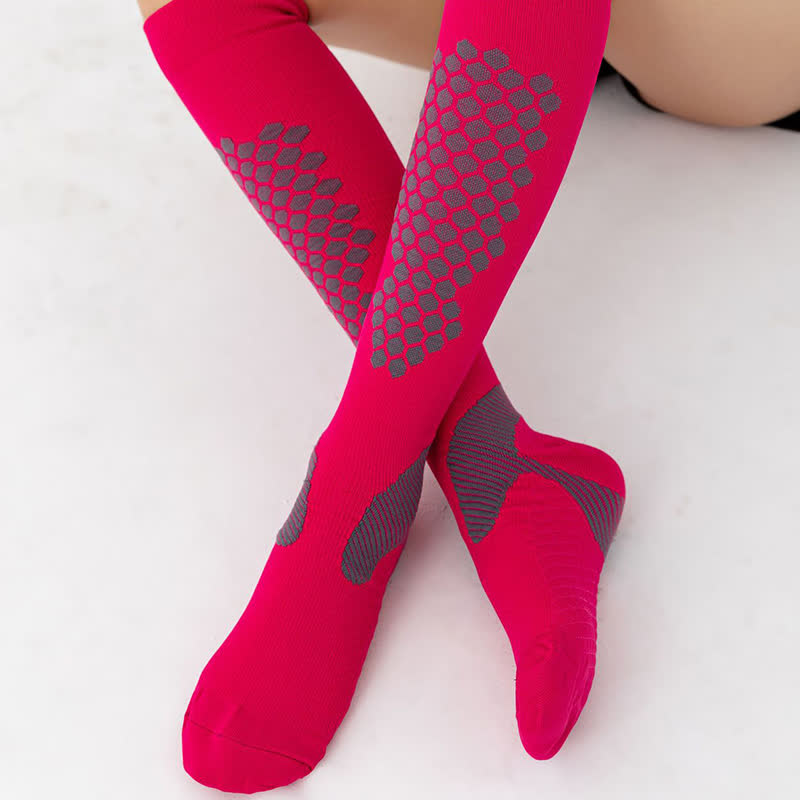 Chaussettes de compression à motifs géométriques (3 paires)