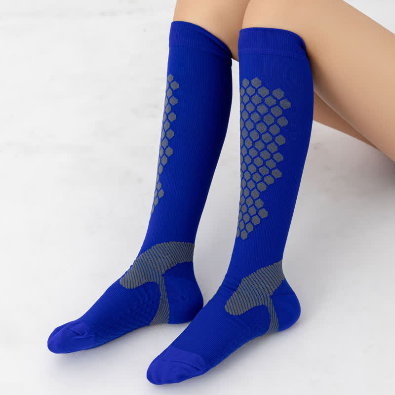 Chaussettes de compression à motifs géométriques (3 paires)