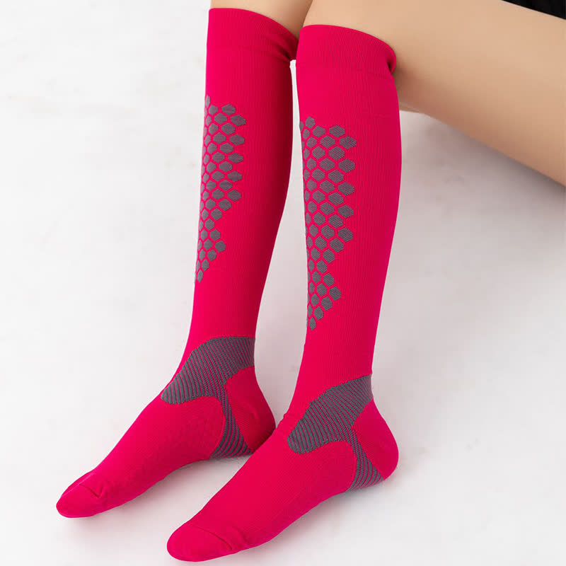 Chaussettes de compression à motifs géométriques (3 paires)