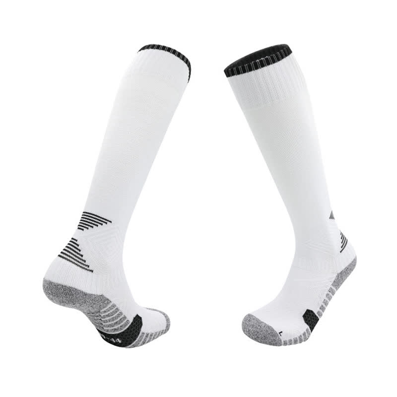 Chaussettes de football absorbant la transpiration jusqu'aux genoux (5 paires)