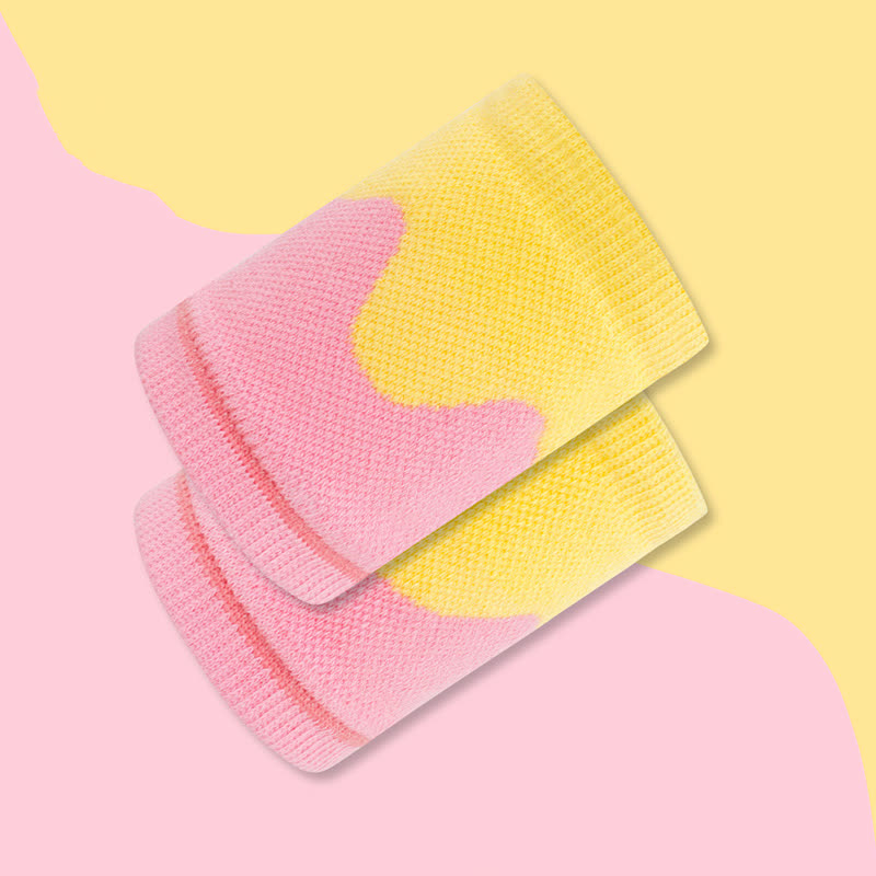 Manchons de poignet à blocs de couleurs ondulés (2 paires)