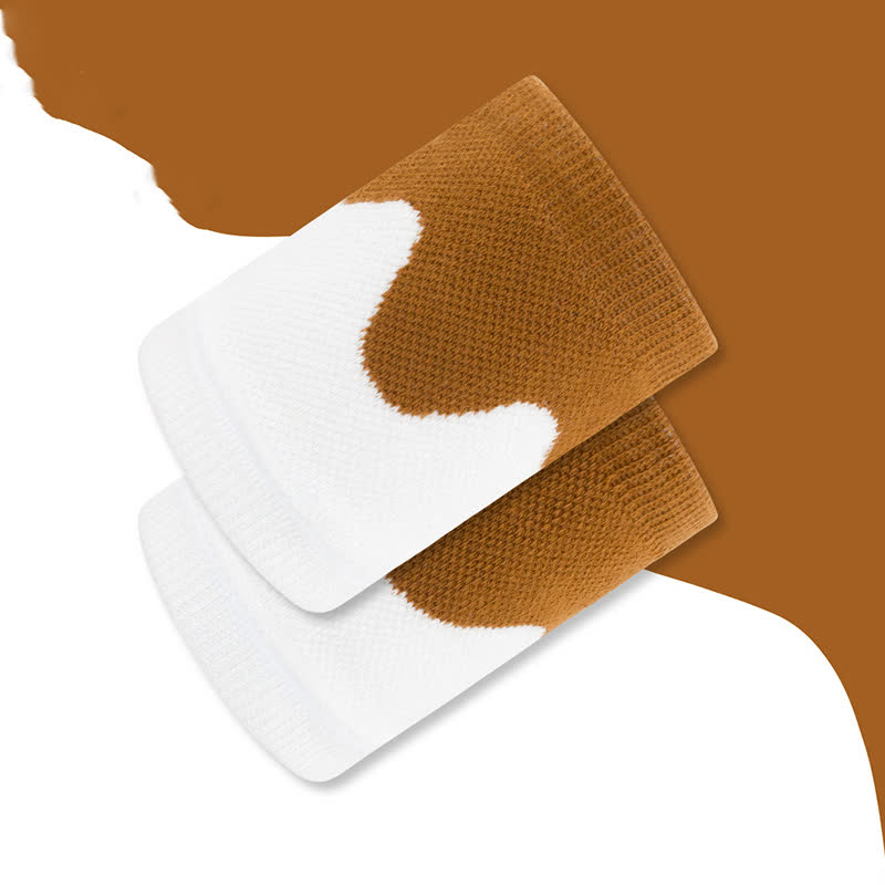 Manchons de poignet à blocs de couleurs ondulés (2 paires)