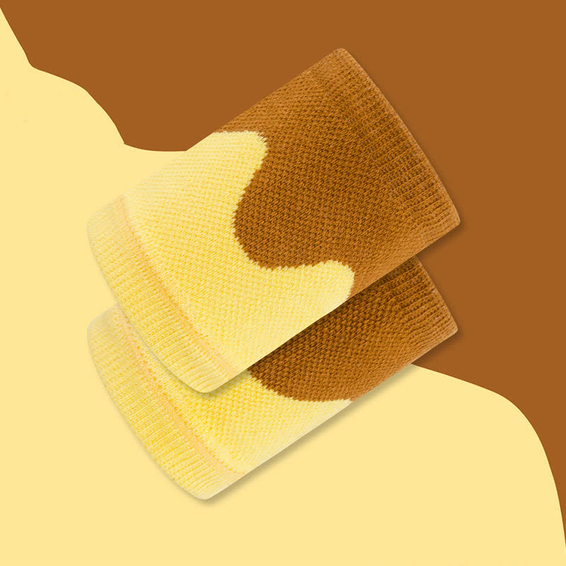 Manchons de poignet à blocs de couleurs ondulés (2 paires)
