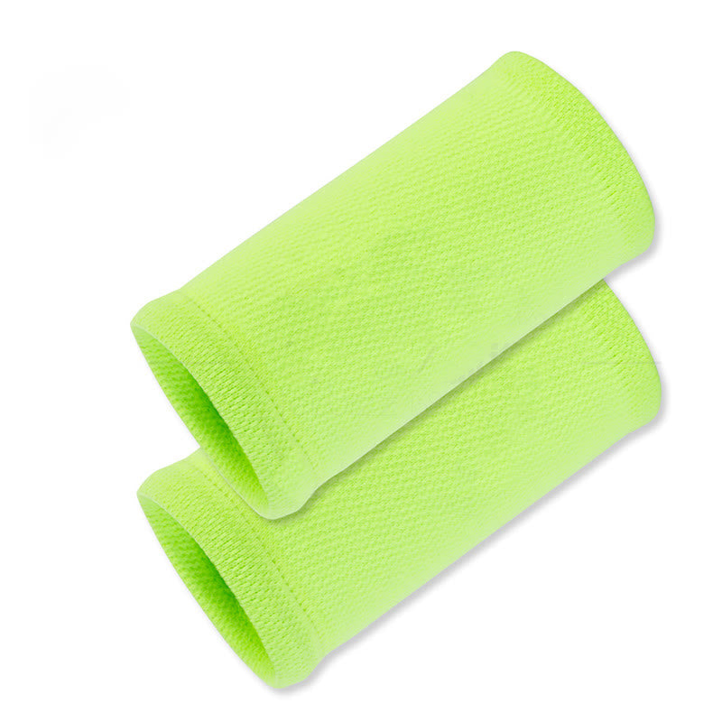 Manchons de compression pour poignets de sport de plein air de couleur unie (2 paires)