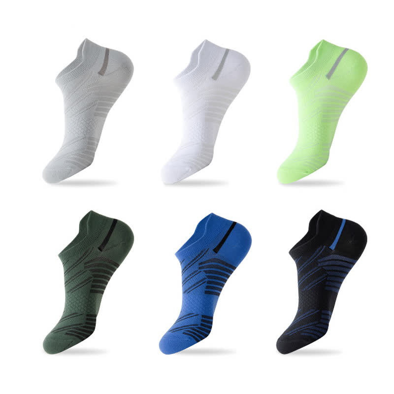 Chaussettes de sport respirantes à rayures (6 paires)