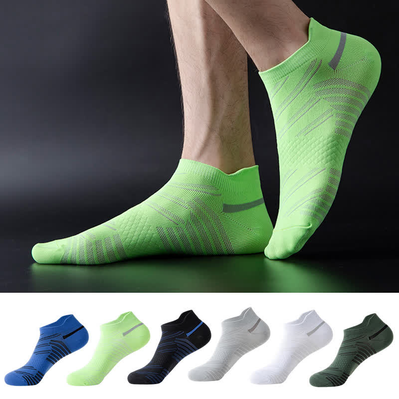 Chaussettes de sport respirantes à rayures (6 paires)