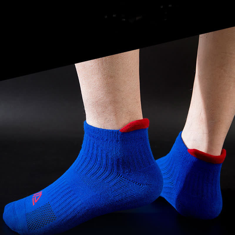 Chaussettes de sport respirantes et anti-transpiration de couleur unie (5 paires)