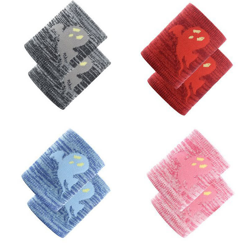 Manchons de poignet de sport à motif fantôme mignon (2 paires)