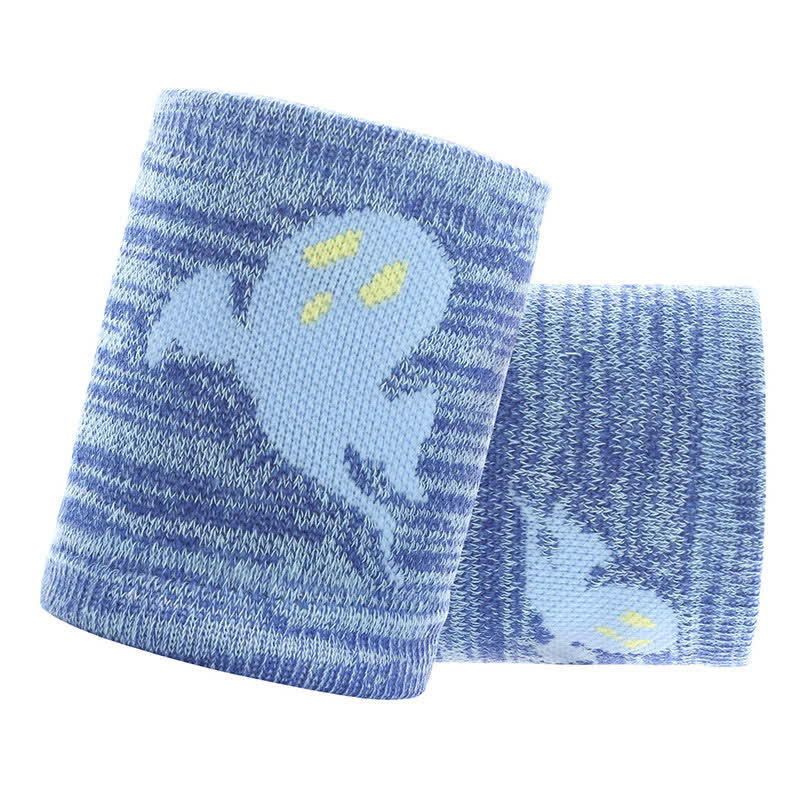 Manchons de poignet de sport à motif fantôme mignon (2 paires)