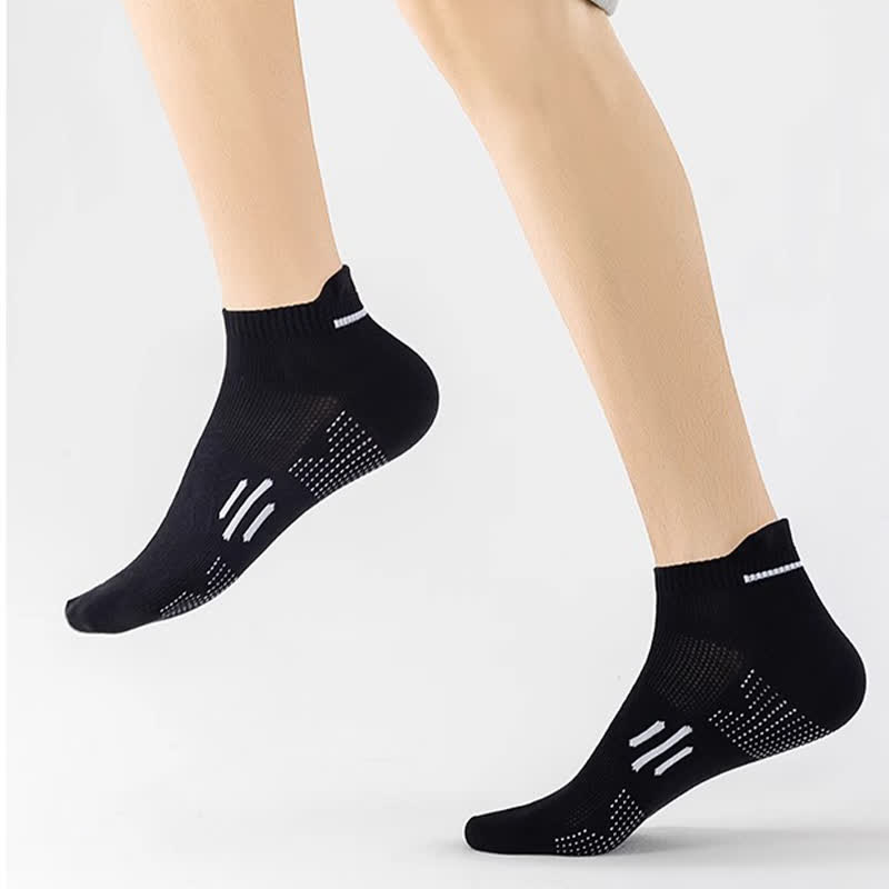 Chaussettes de sport respirantes en coton anti-transpiration (5 paires)