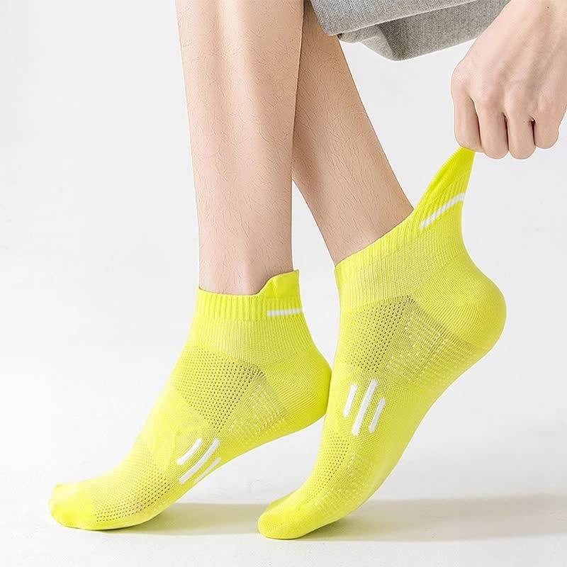 Chaussettes de sport respirantes en coton anti-transpiration (5 paires)