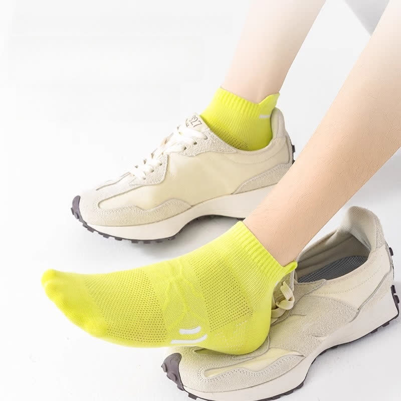 Chaussettes de sport respirantes en coton anti-transpiration (5 paires)