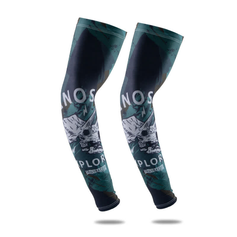 Manchons de protection solaire respirants à motifs pour l'extérieur (4 paires)