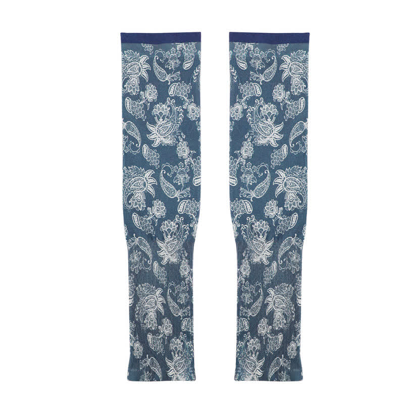 Manchons de protection solaire d'extérieur à imprimé floral (3 paires) - C - image 7