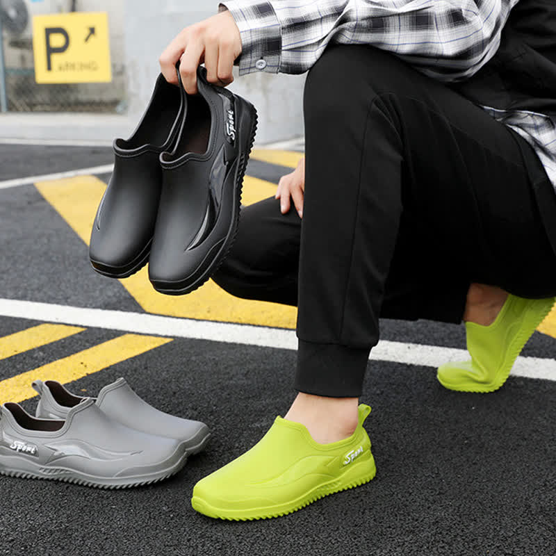Chaussures de jardinage imperméables et antidérapantes de couleur unie