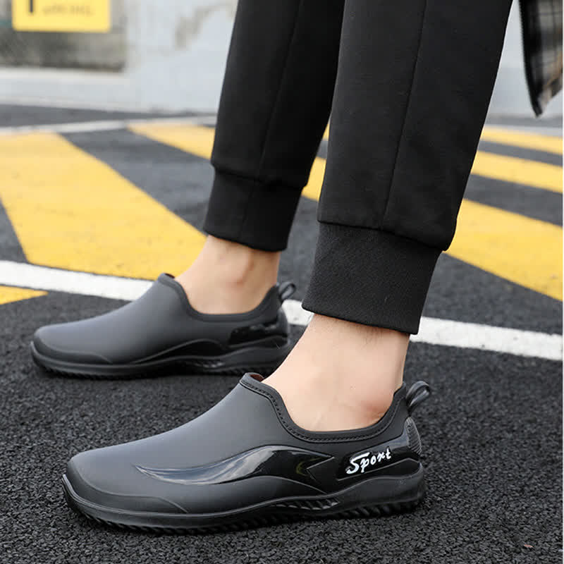 Chaussures de jardinage imperméables et antidérapantes de couleur unie