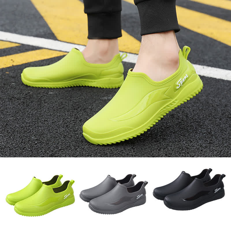 Chaussures de jardinage imperméables et antidérapantes de couleur unie