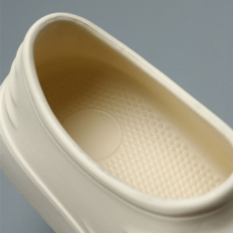 Chaussures de cuisine à semelle souple, antidérapantes et imperméables, de couleur unie