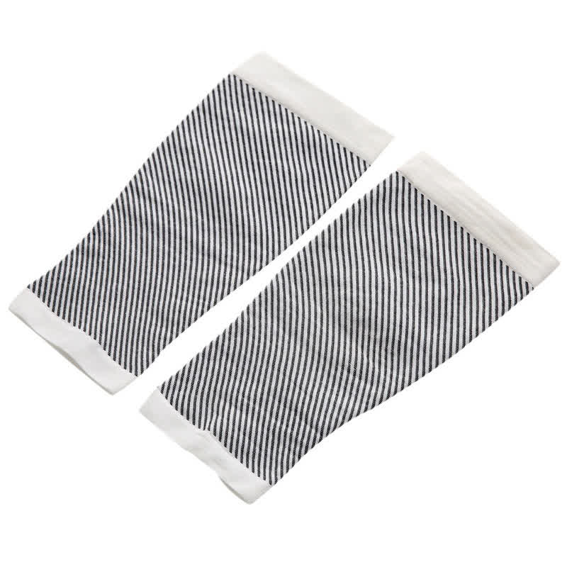 Manchons de compression rayés pour mollets (2 paires)