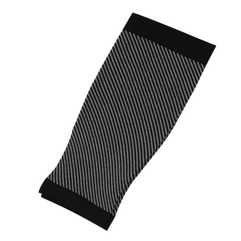 Manchons de compression rayés pour mollets (2 paires)