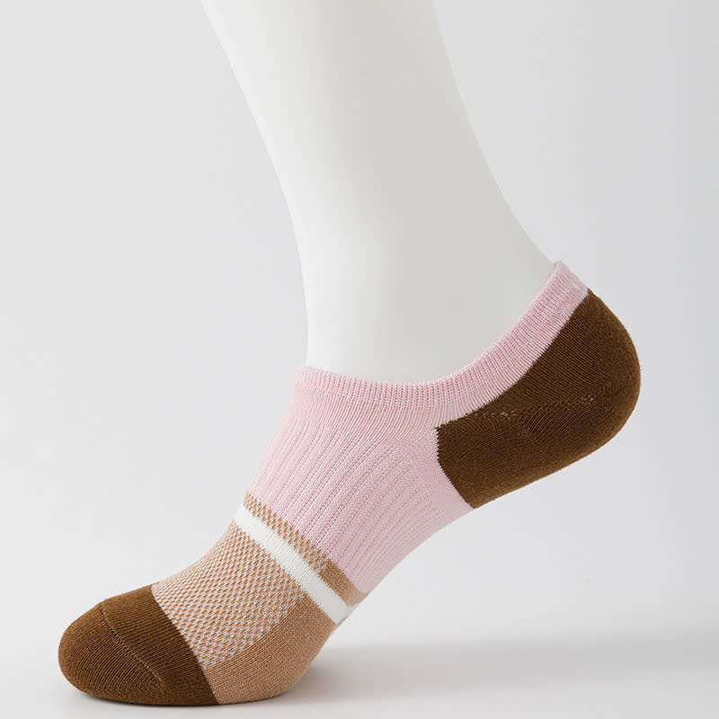 Chaussettes de compression respirantes à coutures colorées pour le sport (6 paires)