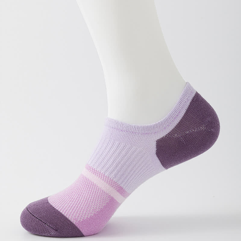 Chaussettes de compression respirantes à coutures colorées pour le sport (6 paires)