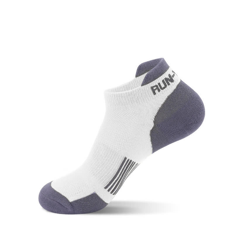 Chaussettes de compression respirantes et anti-transpiration pour le sport (5 paires) - Blanc - EU40-44 (US7-10) - image 9