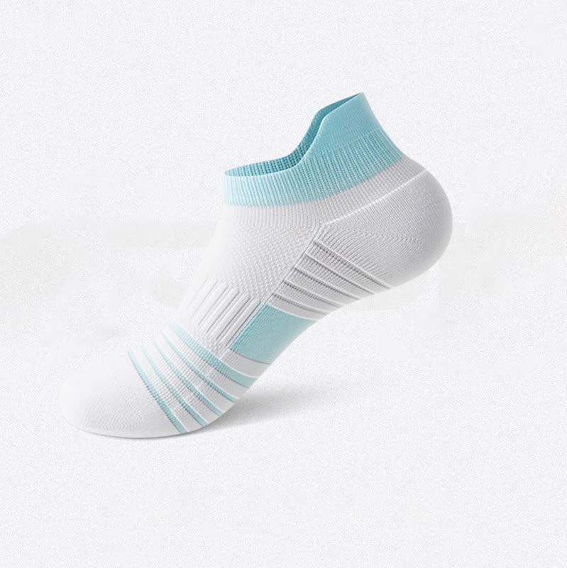 Chaussettes de sport à rayures en coton anti-transpiration (6 paires)