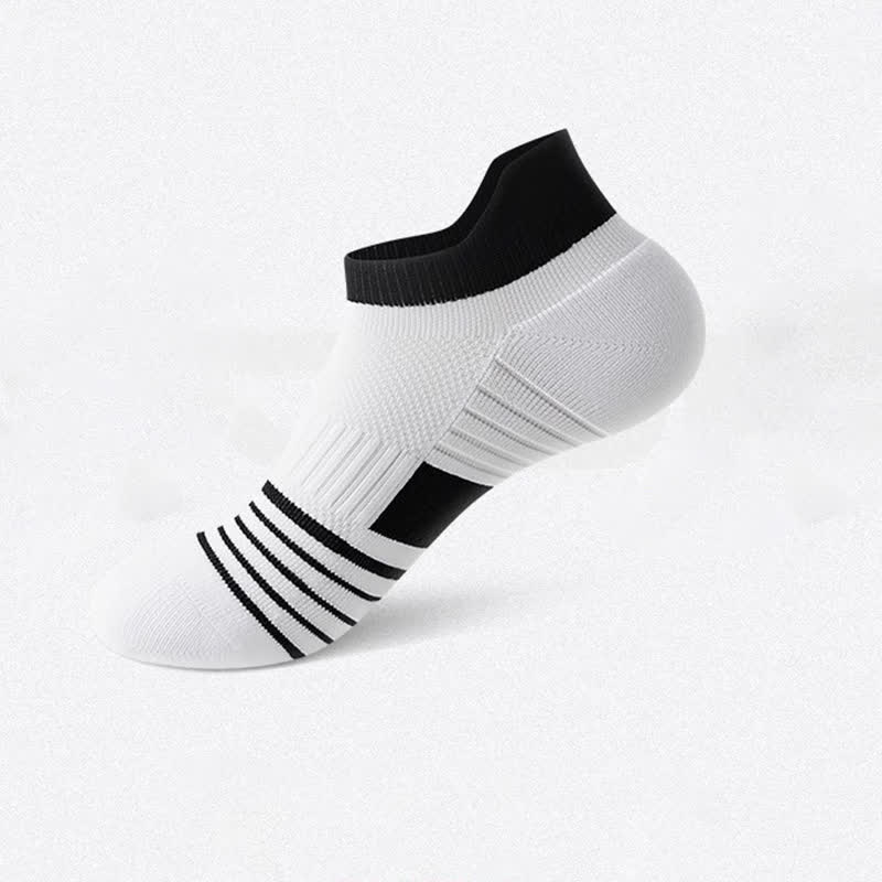 Chaussettes de sport à rayures en coton anti-transpiration (6 paires)