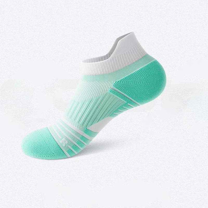 Chaussettes de sport à rayures en coton anti-transpiration (6 paires)