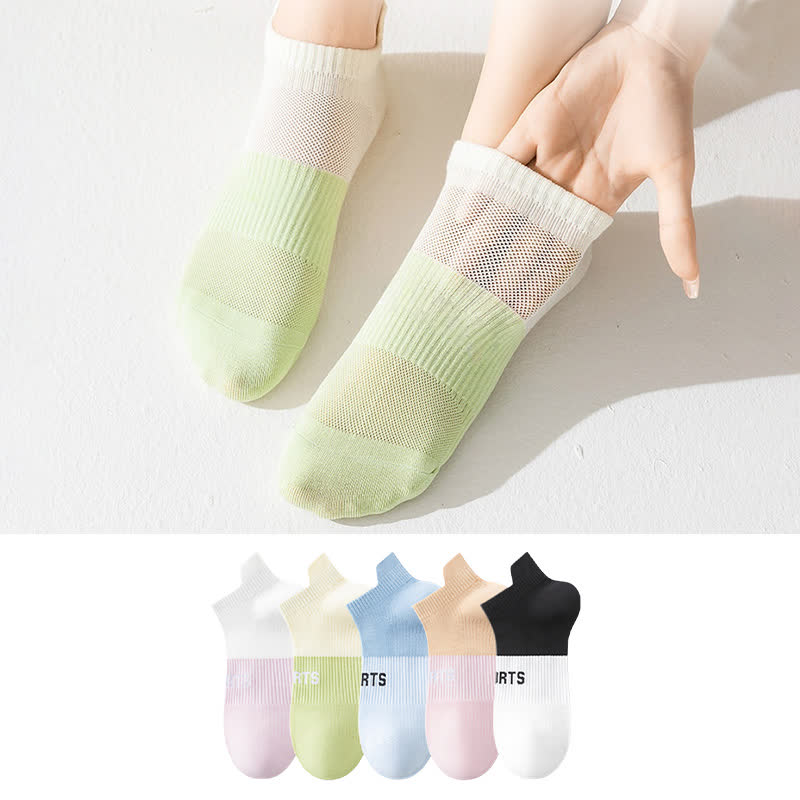 Chaussettes de compression respirantes et fines pour le sport (5 paires)