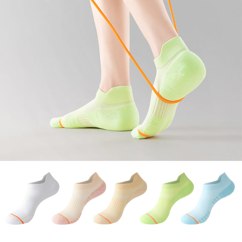 Chaussettes de compression en coton anti-transpiration pour le sport et la course à pied (5 paires)