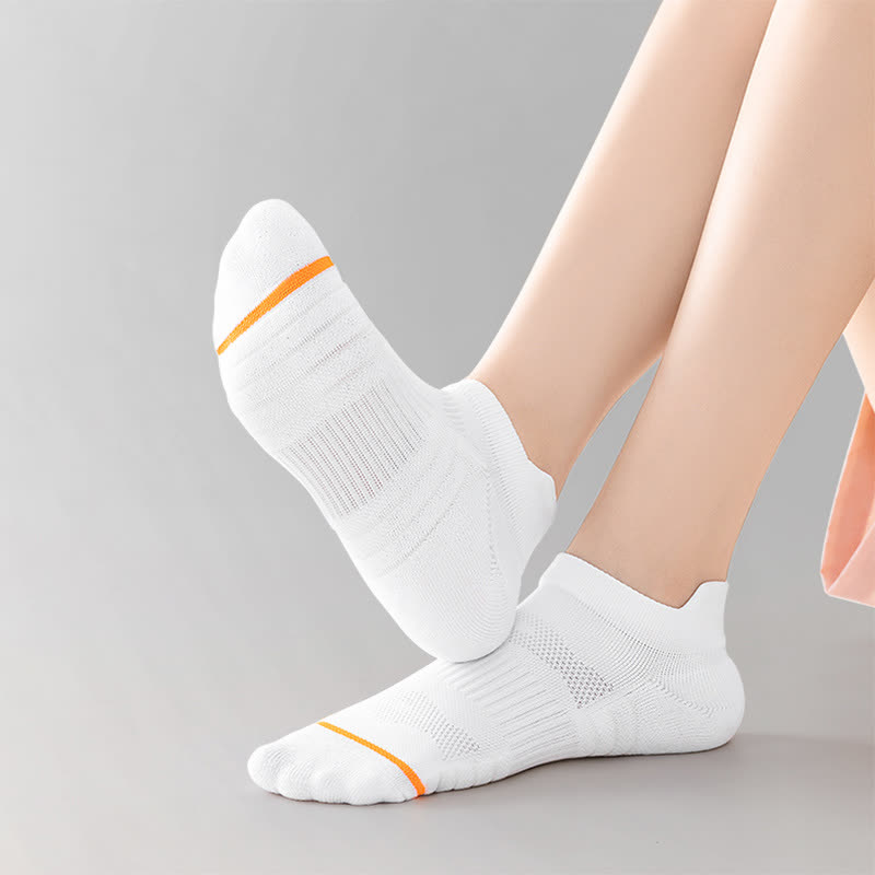 Chaussettes de compression en coton anti-transpiration pour le sport et la course à pied (5 paires)