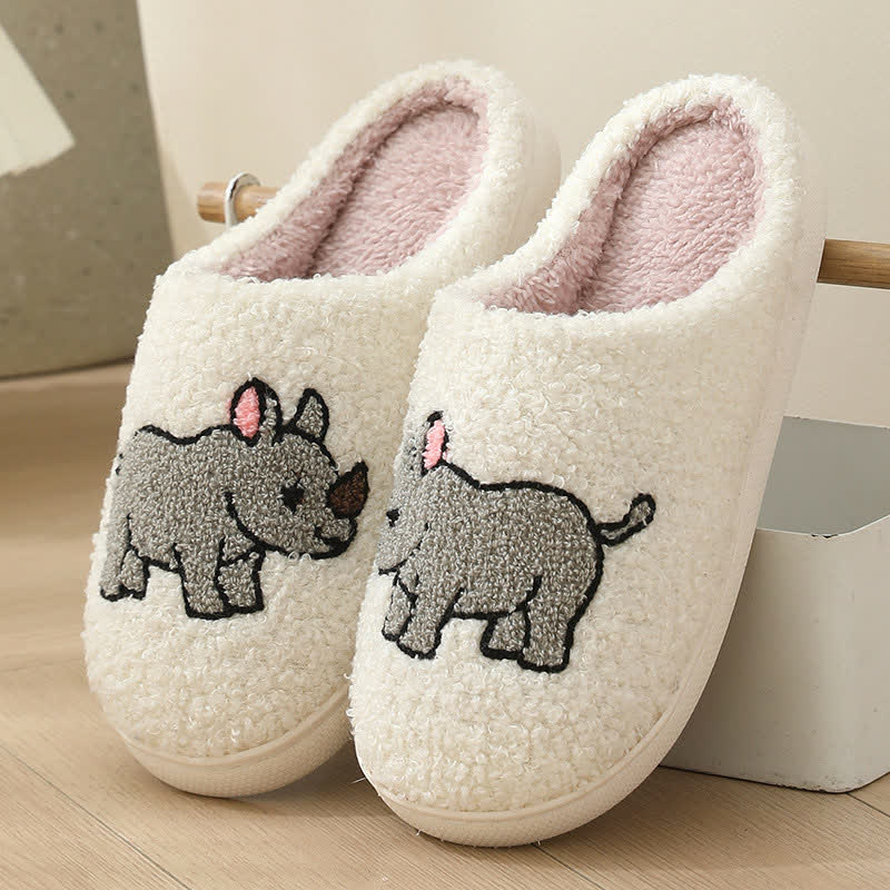Chaussons en peluche grande taille à imprimé animal - E - EU43-44 (US9-10) - image 16