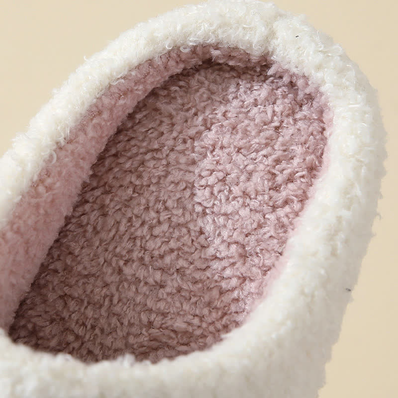 Chaussons confortables grande taille à motifs colorés