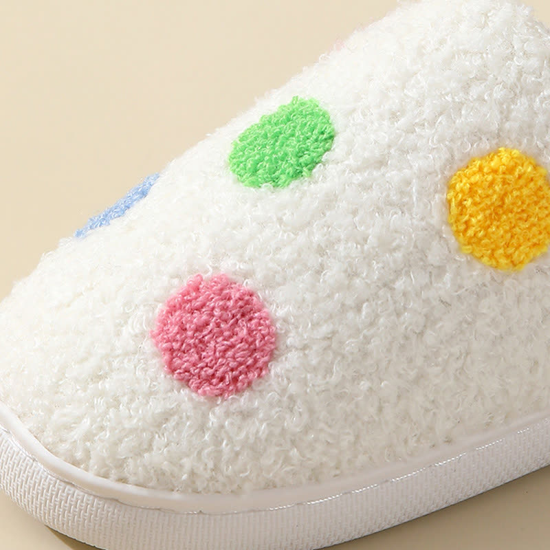 Chaussons confortables grande taille à motifs colorés