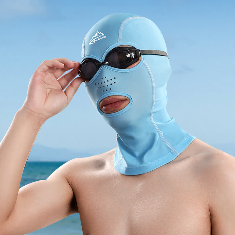 Masque facial respirant pour protection solaire en extérieur
