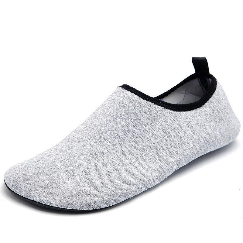 Chaussons d'intérieur antidérapants de couleur unie