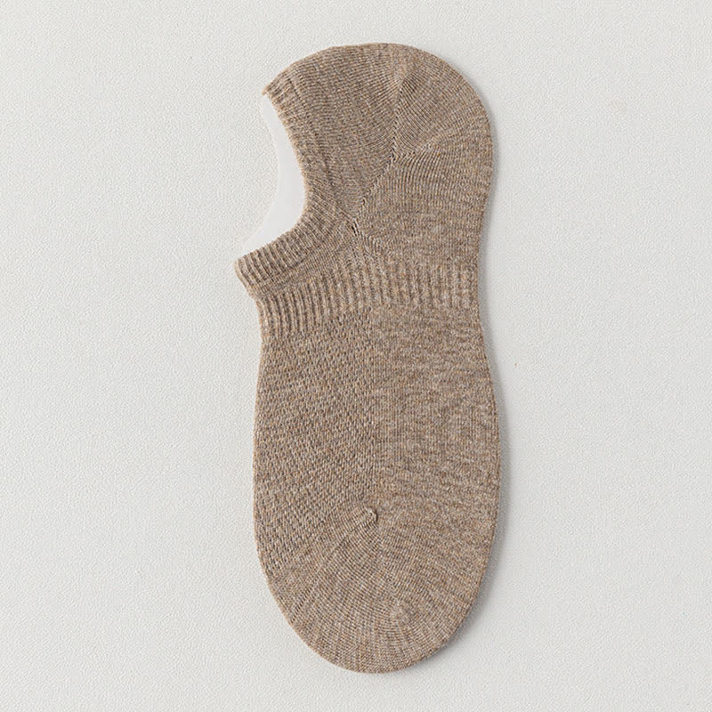 Chaussettes de sport respirantes en maille de coton fine de couleur unie (9 paires)