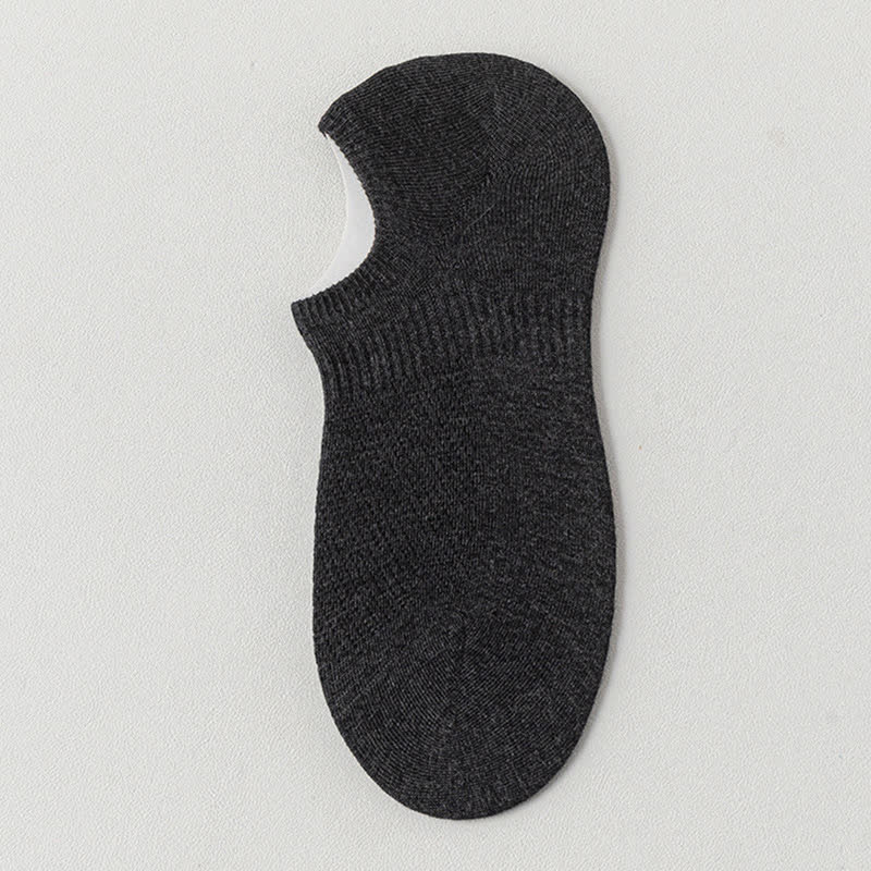 Chaussettes de sport respirantes en maille de coton fine de couleur unie (9 paires)